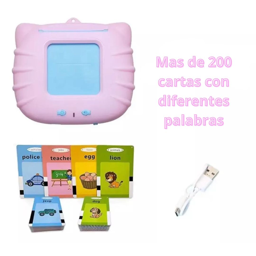 JUEGO LECTOR DE CARTAS 224 PALABRAS - APRENDE INGLES DE FORMA DINAMICA + ENVIO GRATIS