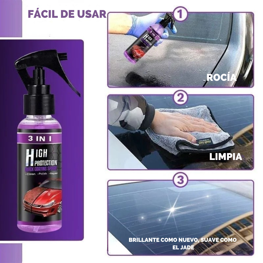 SPRAY RESTURADOR E IMPERMEBILIZANTE PARA VEHICULOS 100ML