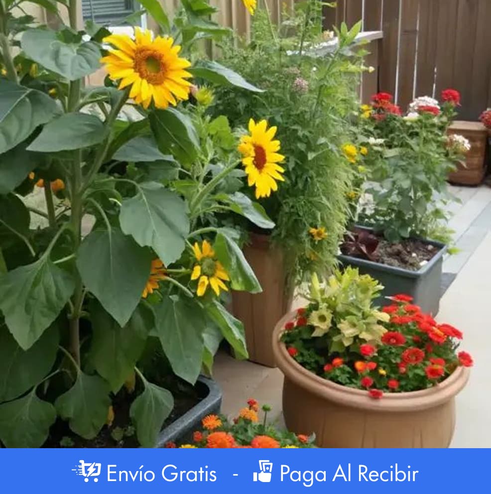 100 SEMILLAS DE GIRASOL + GUIA PASO A PASO PARA CULTIVAR 🌻