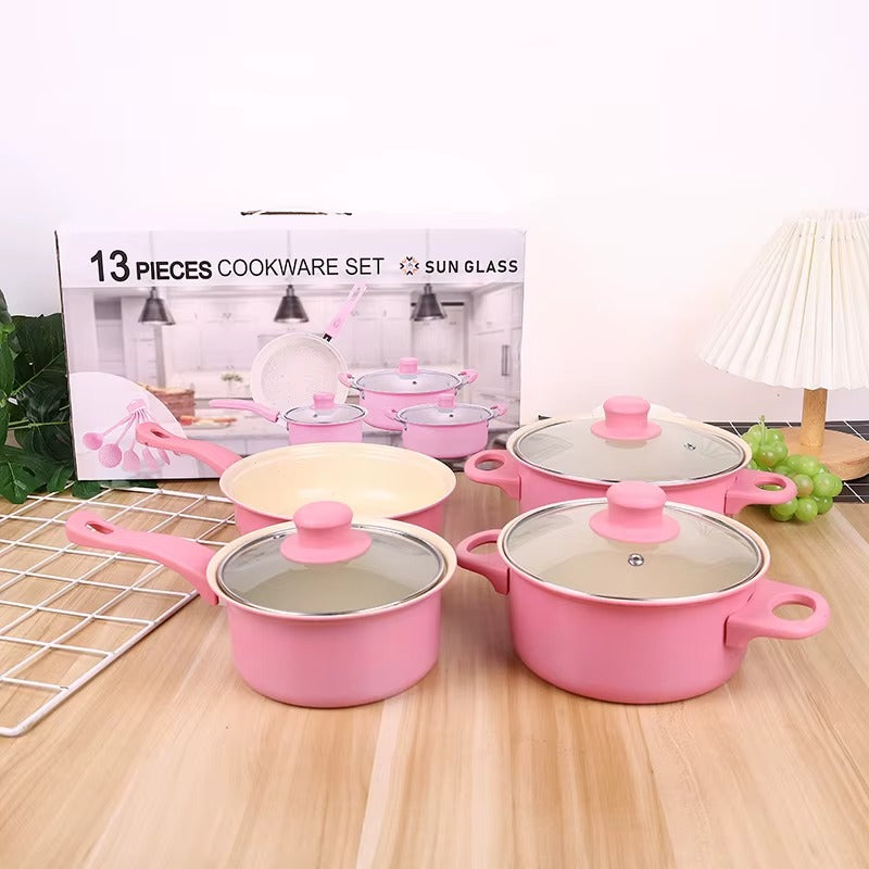 🍲VIOLUXE® Combo de ollas anti adherentes X 13 PIEZAS