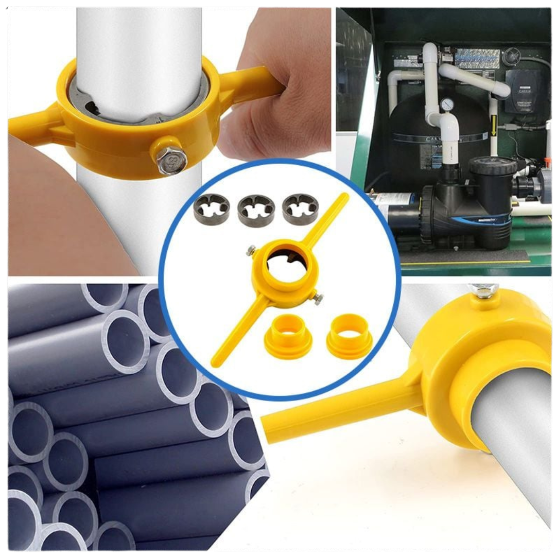 KIT MATRICES DE ROSCA PARA TUBOS DE PLASTICO ⚙️