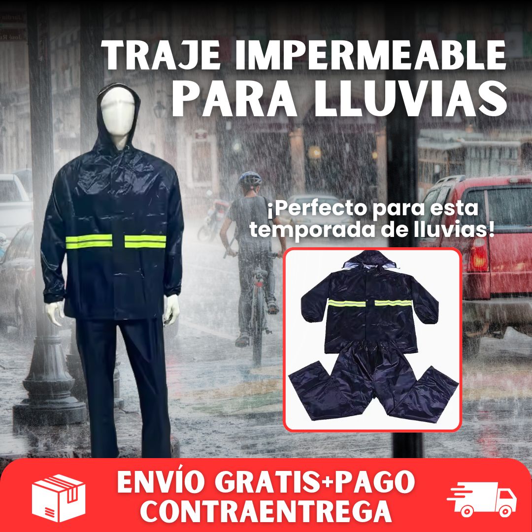 TRAJE IMPERMEABLE PARA LLUVIA☔