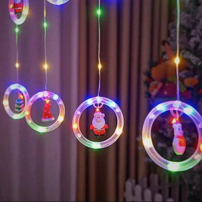 Luces De Navidad Cortina Aros X 3 Metros