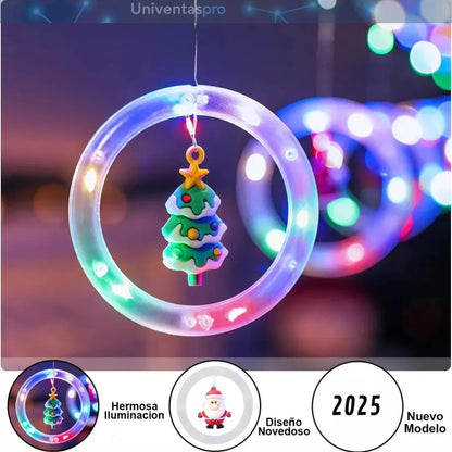 Luces De Navidad Cortina Aros X 3 Metros