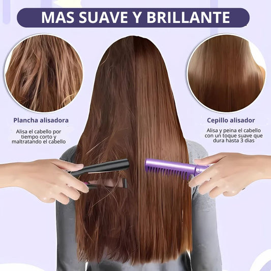 Hairstraigh® - Mini cepillo alisador de pelo portable