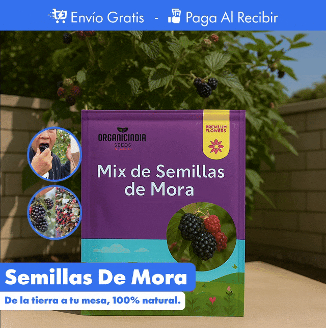 300 Semillas de mora PREMIUM + Guía de cultivo 🍇