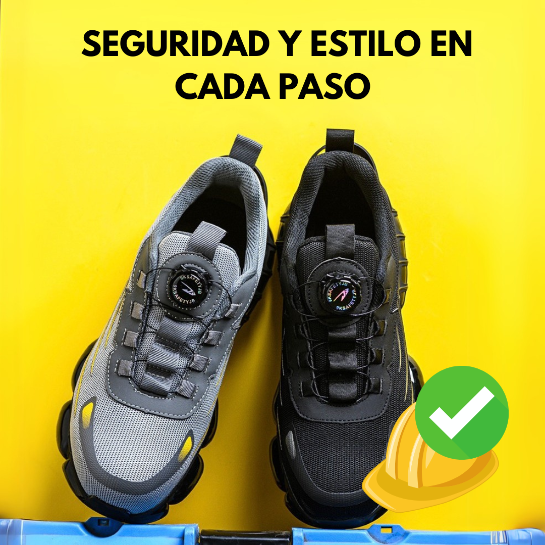 🥾 ZAPATOS DE SEGURIDAD CON PUNTA DE ACERO INDESTRUCTIBLES
