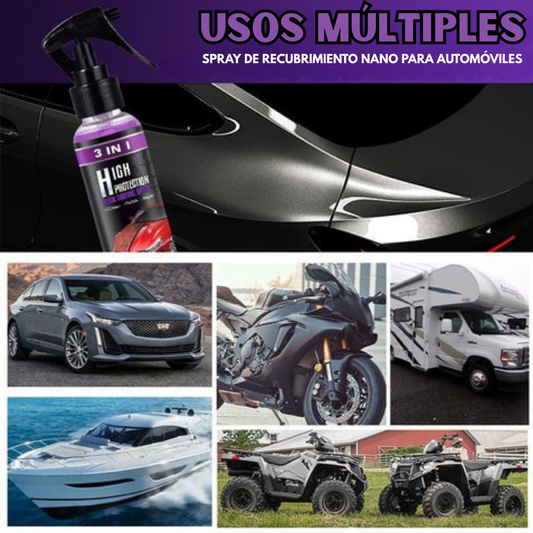 SPRAY RESTURADOR E IMPERMEBILIZANTE PARA VEHICULOS 100ML