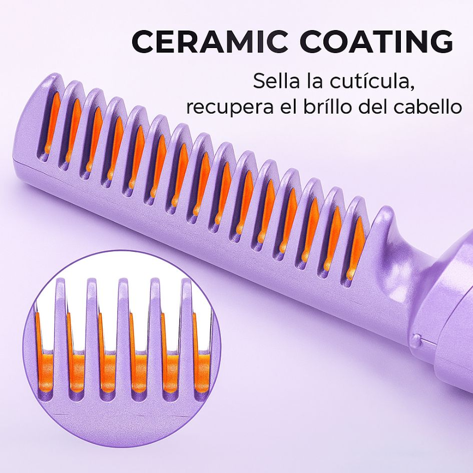 Hairstraigh® - Mini cepillo alisador de pelo portable