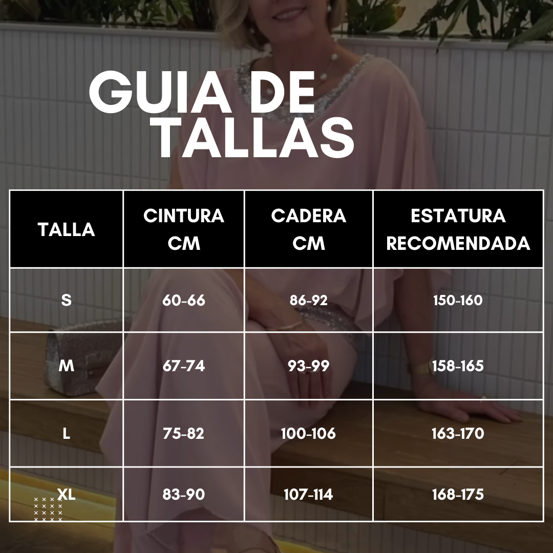 CONJUNTO DAMA ELEGANTE DE 2 PIEZAS 🌸