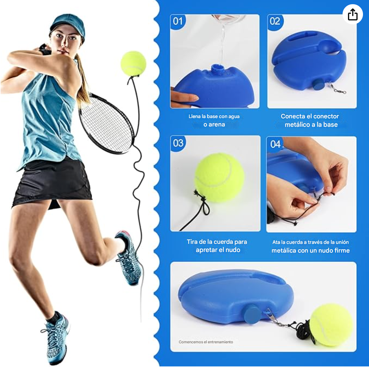 Juego de entrenamiento de tenis 🎾+ ENVIO GRATIS