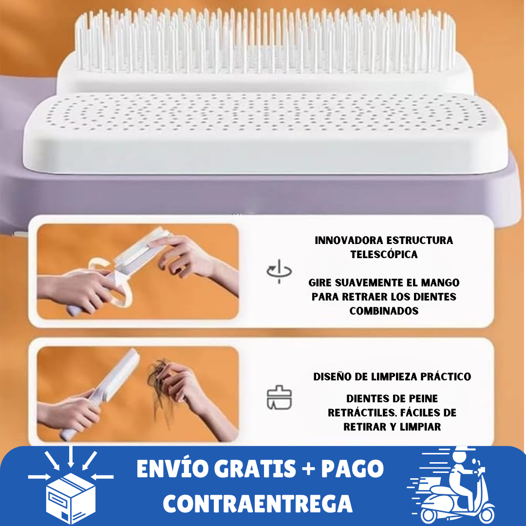 ONDINA® Peineta que se limpia sola