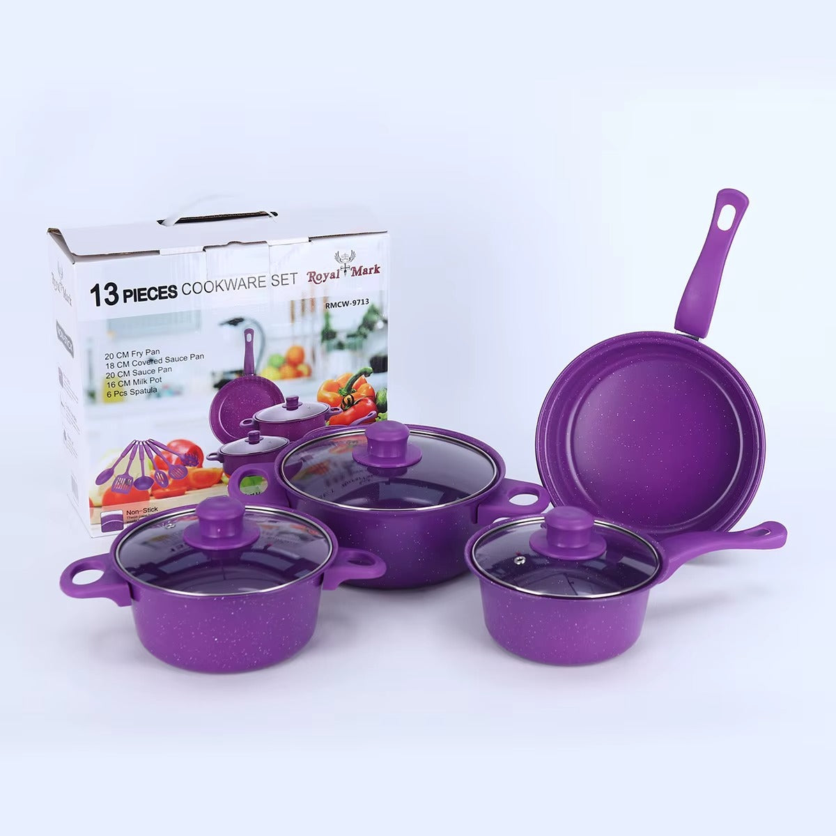 🍲VIOLUXE® Combo de ollas anti adherentes