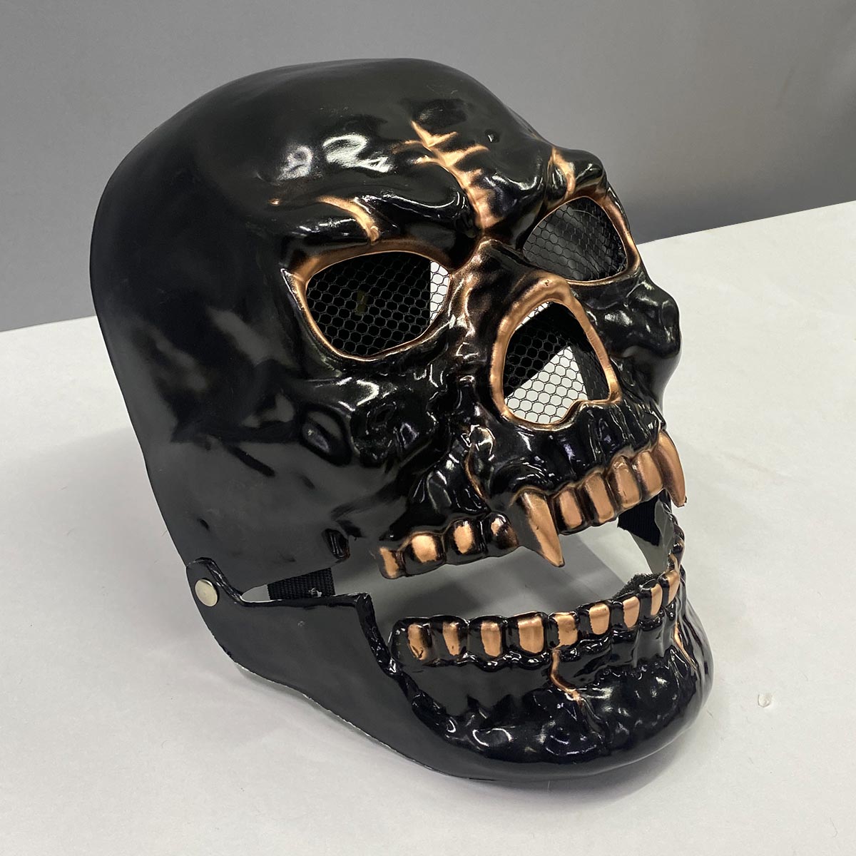 La calabera mas aterradora de Halloween: Máscara Calavera Mandíbula Móvil💀🎃