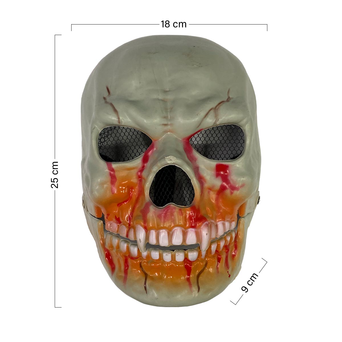 La calabera mas aterradora de Halloween: Máscara Calavera Mandíbula Móvil💀🎃