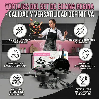 🍲VIOLUXE® Combo de ollas anti adherentes X 13 PIEZAS